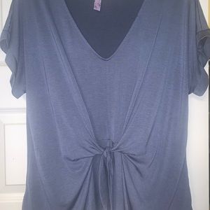 navy powder blue blouse